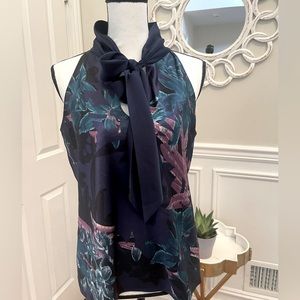 Tahari Petite Silk Blouse, M